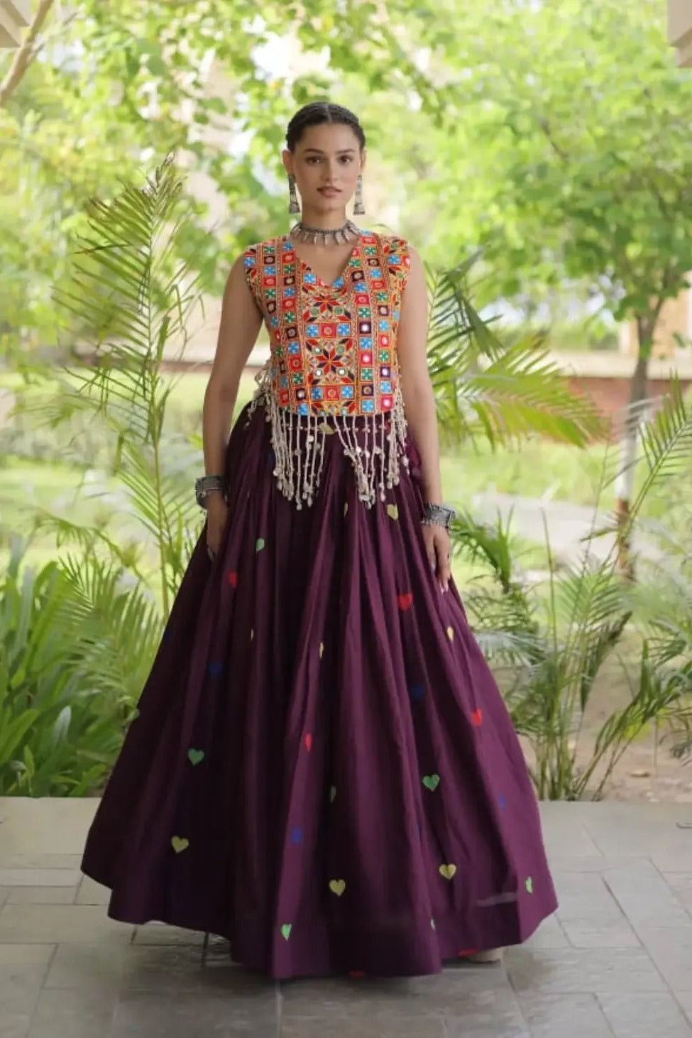 Meher Heart Motif Lehenga Set