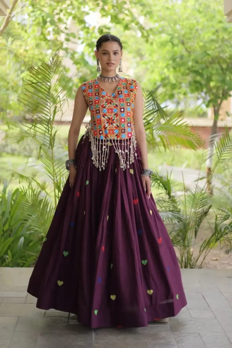 Meher Heart Motif Lehenga Set