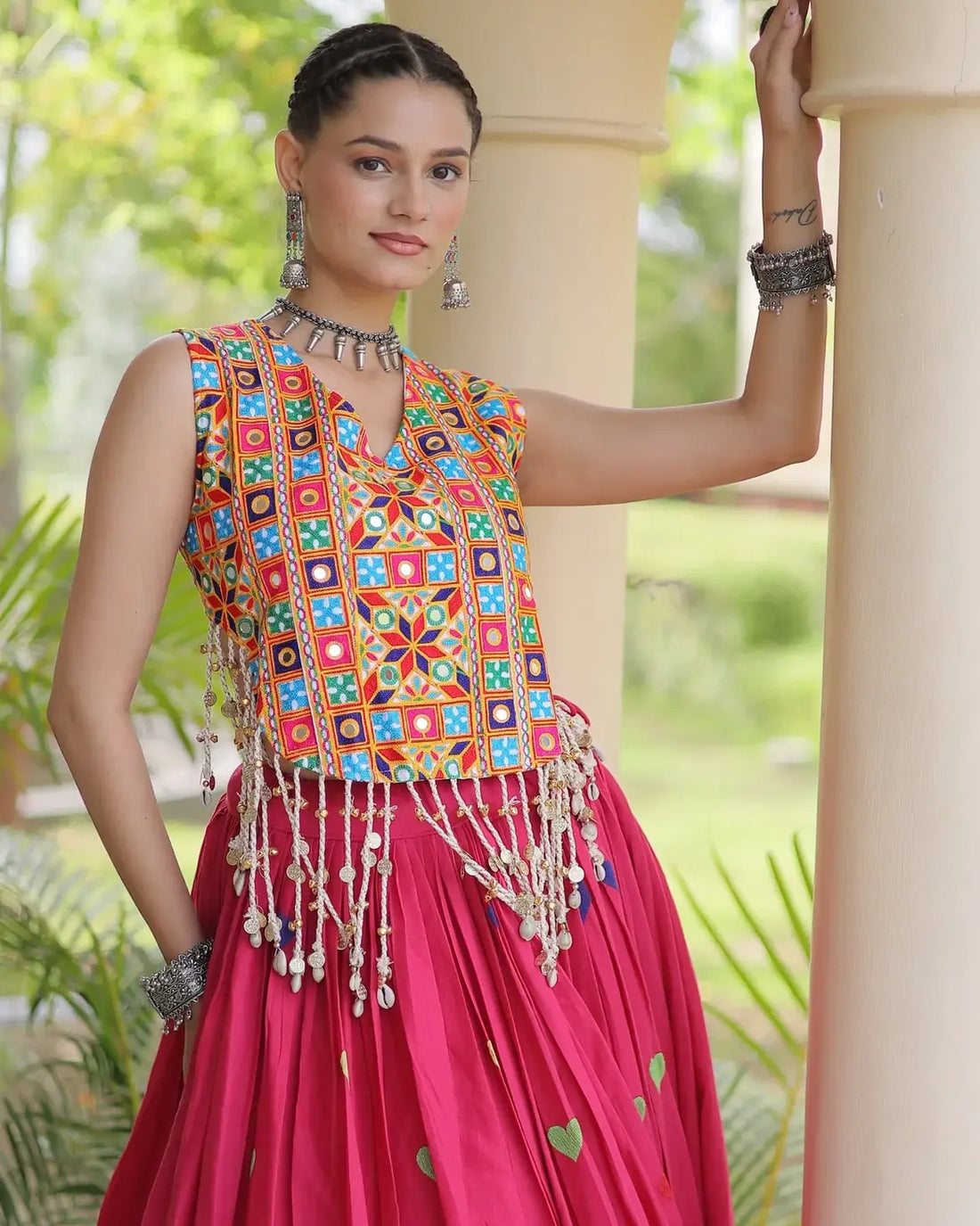 Meher Heart Motif Lehenga Set