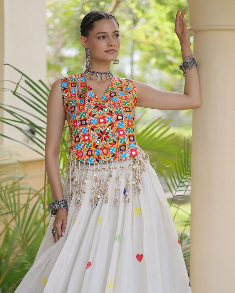 Meher Heart Motif Lehenga Set