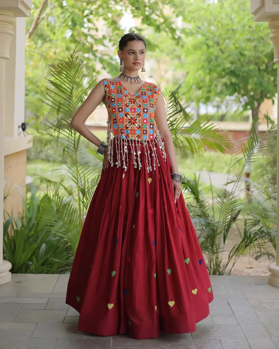 Meher Heart Motif Lehenga Set