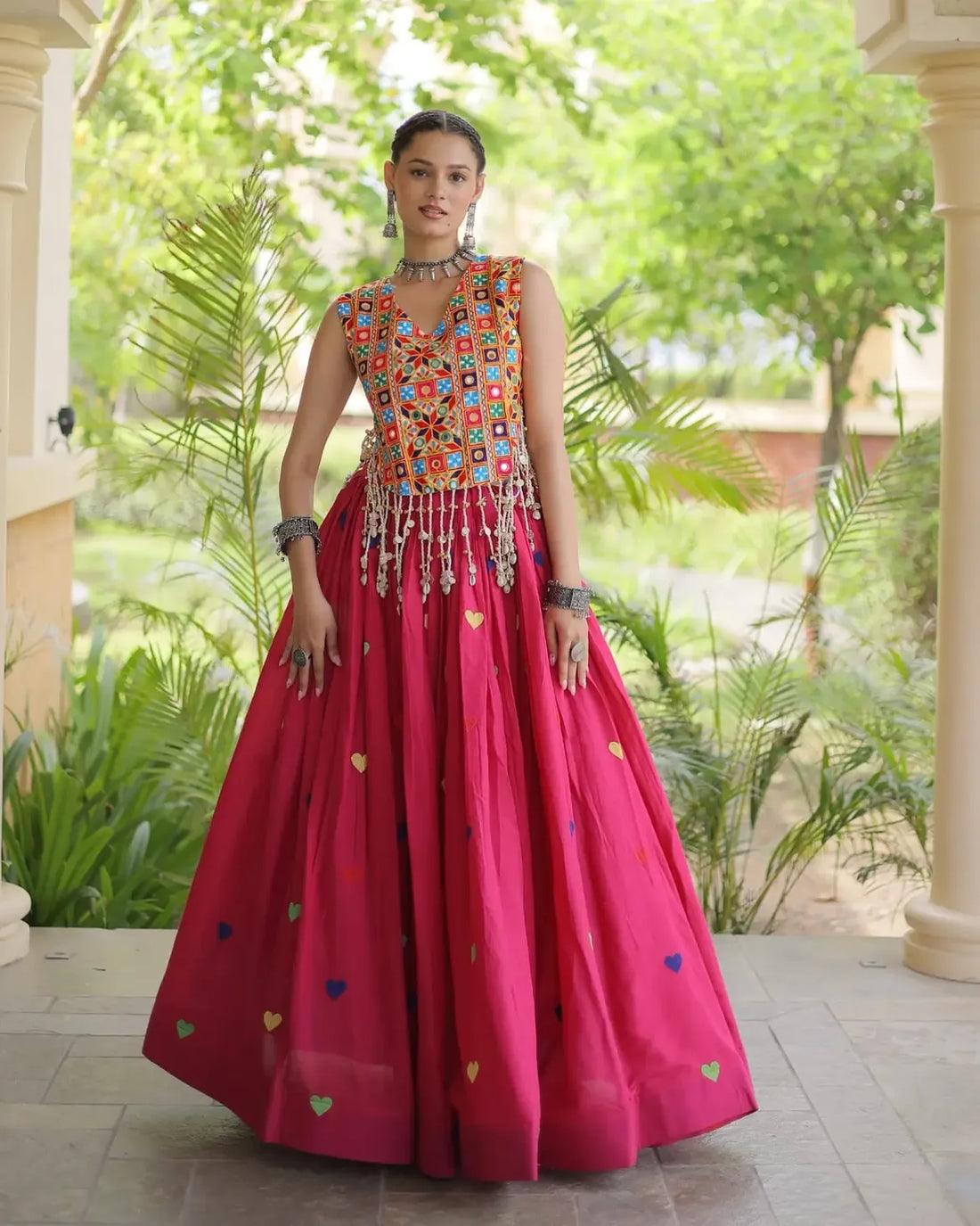 Meher Heart Motif Lehenga Set