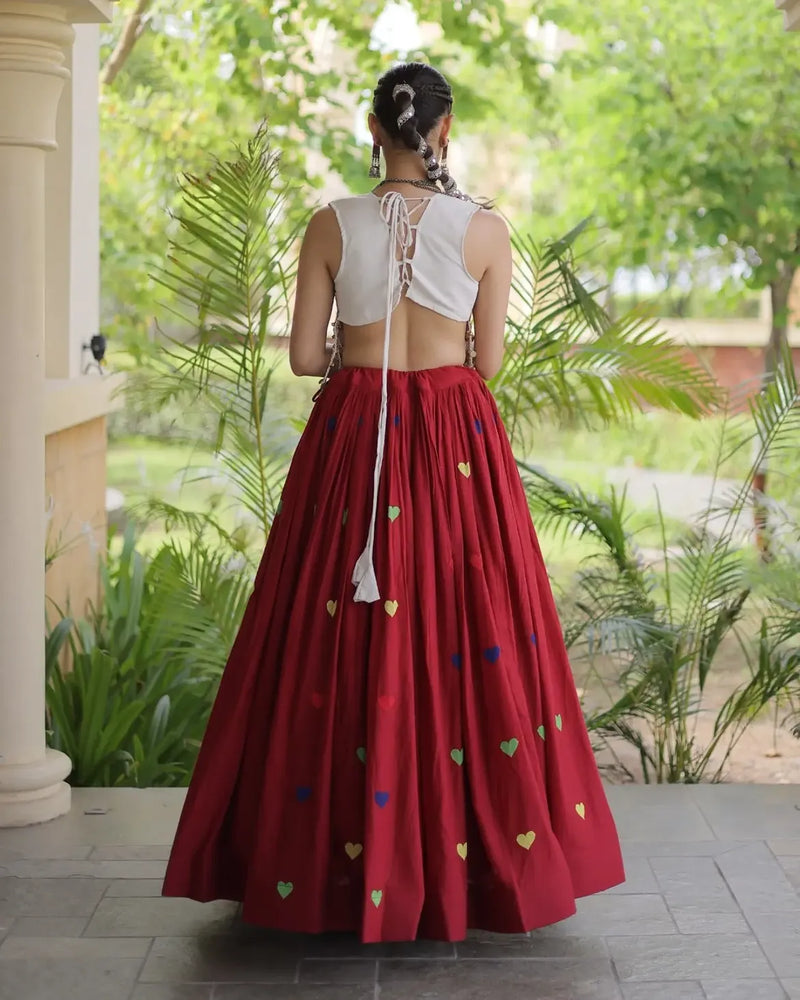 Meher Heart Motif Lehenga Set