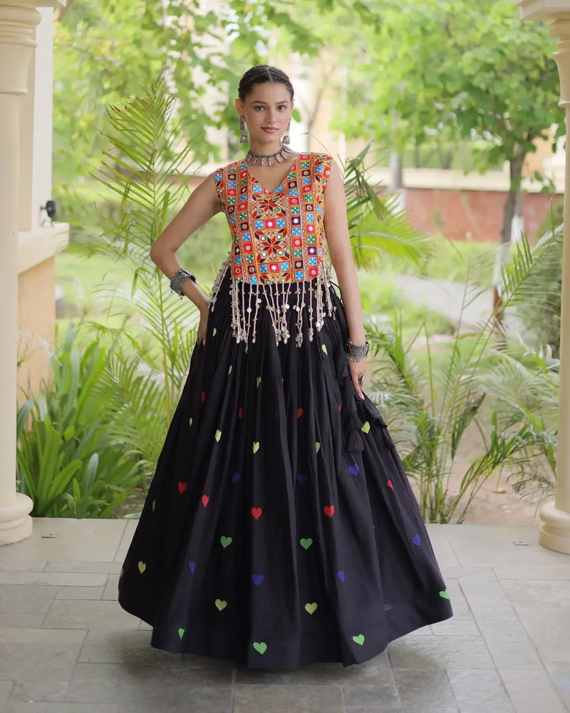 Meher Heart Motif Lehenga Set