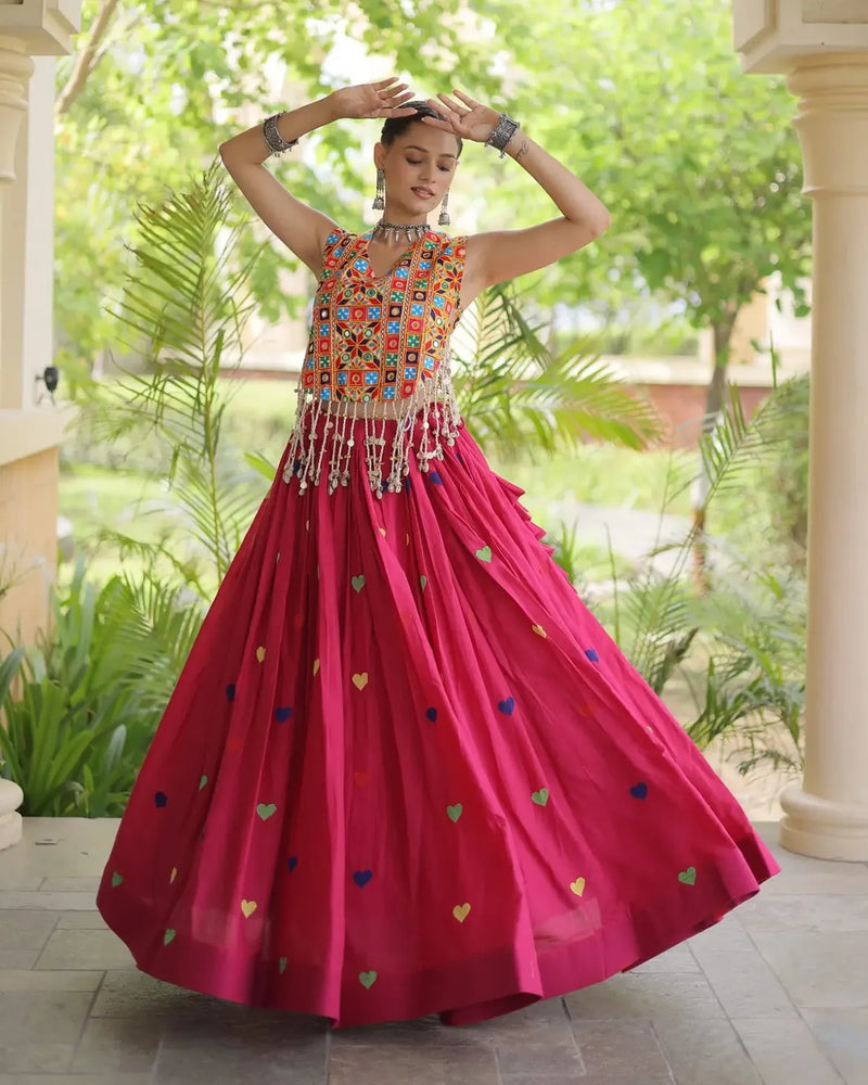 Meher Heart Motif Lehenga Set