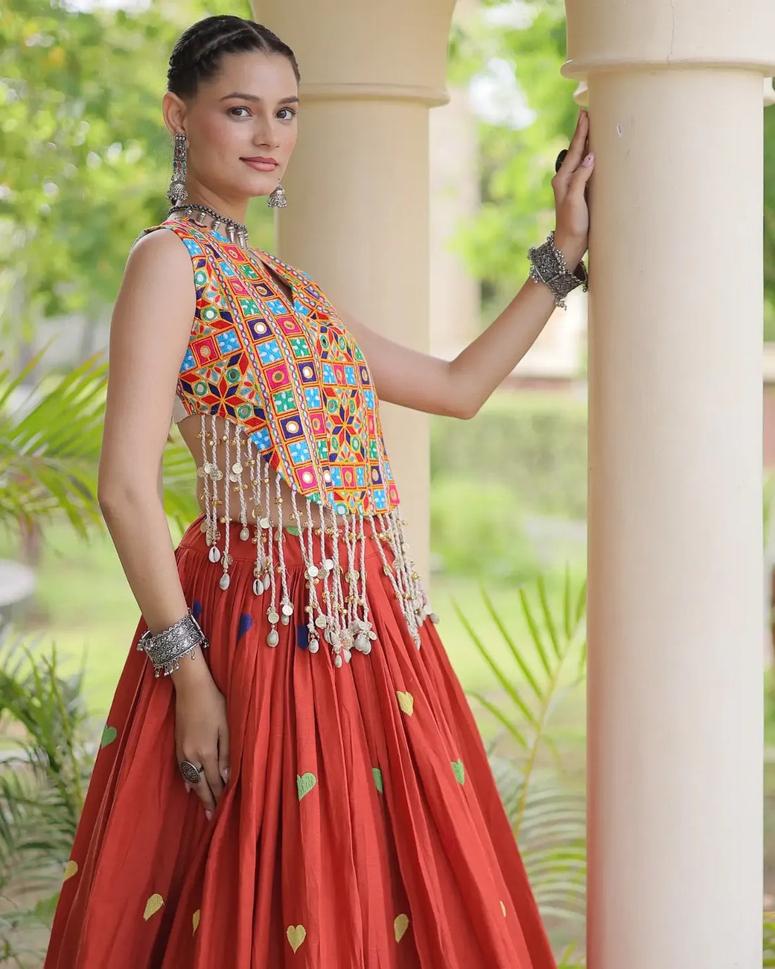 Meher Heart Motif Lehenga Set