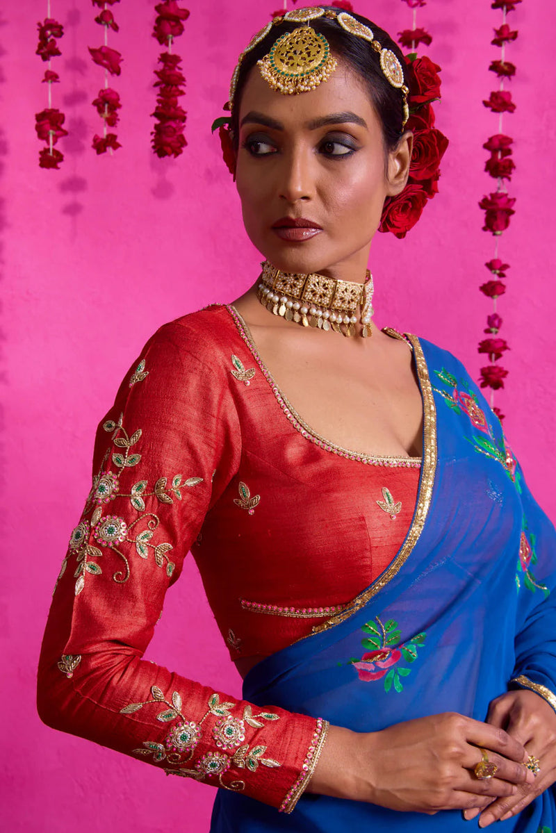 Party wear silk saree