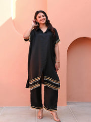 Chinon silk kurta