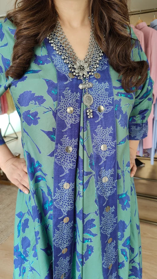 Floral Muslin Two-Piece Coord Set