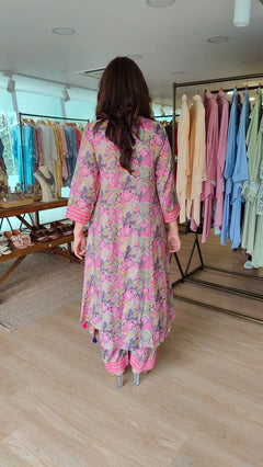 Floral Muslin Two-Piece Coord Set
