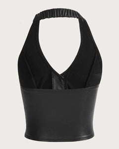 Backless crop top