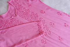 Baby Pink Grace Rayon Two-Piece Set