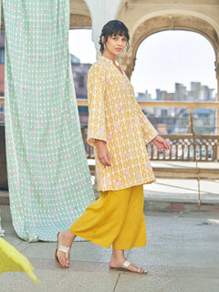 Yellow Cotton Co-ord Set