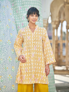 Yellow Cotton Co-ord Set