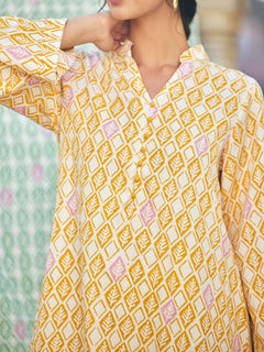 Yellow Cotton Co-ord Set