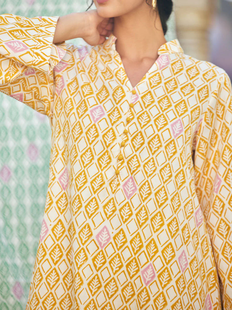 Yellow Cotton Co-ord Set