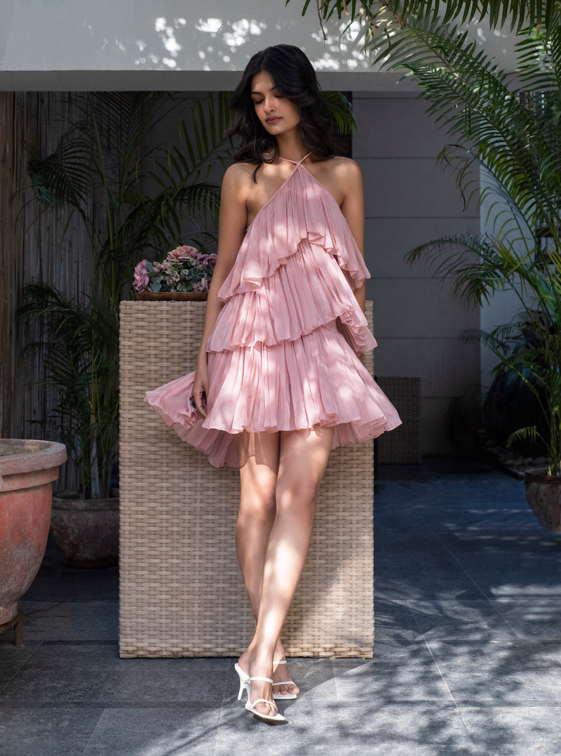 flowy chiffon dress for garden parties