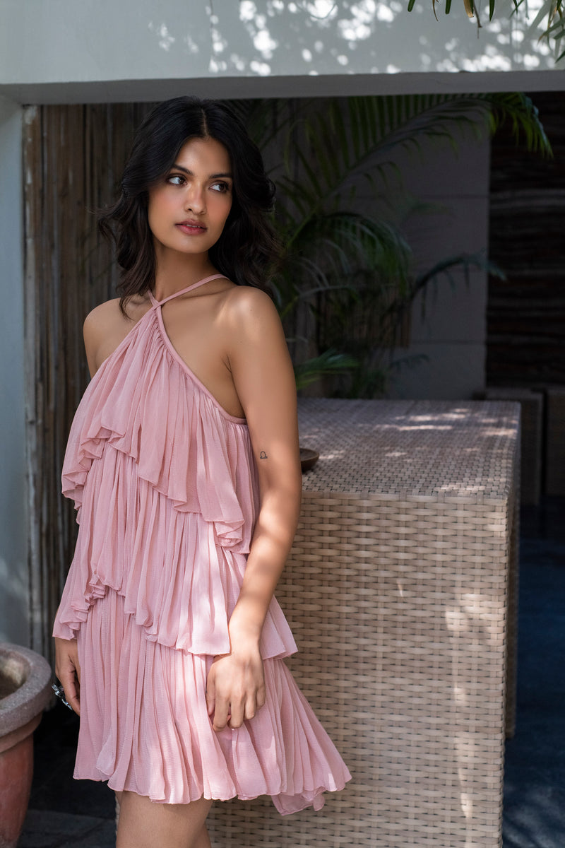 high low chiffon dress for beach days