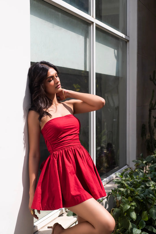 rose pink dress