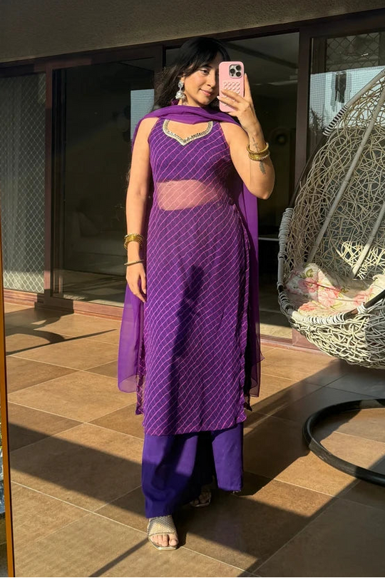 Amethyst Leheriya Suit Set