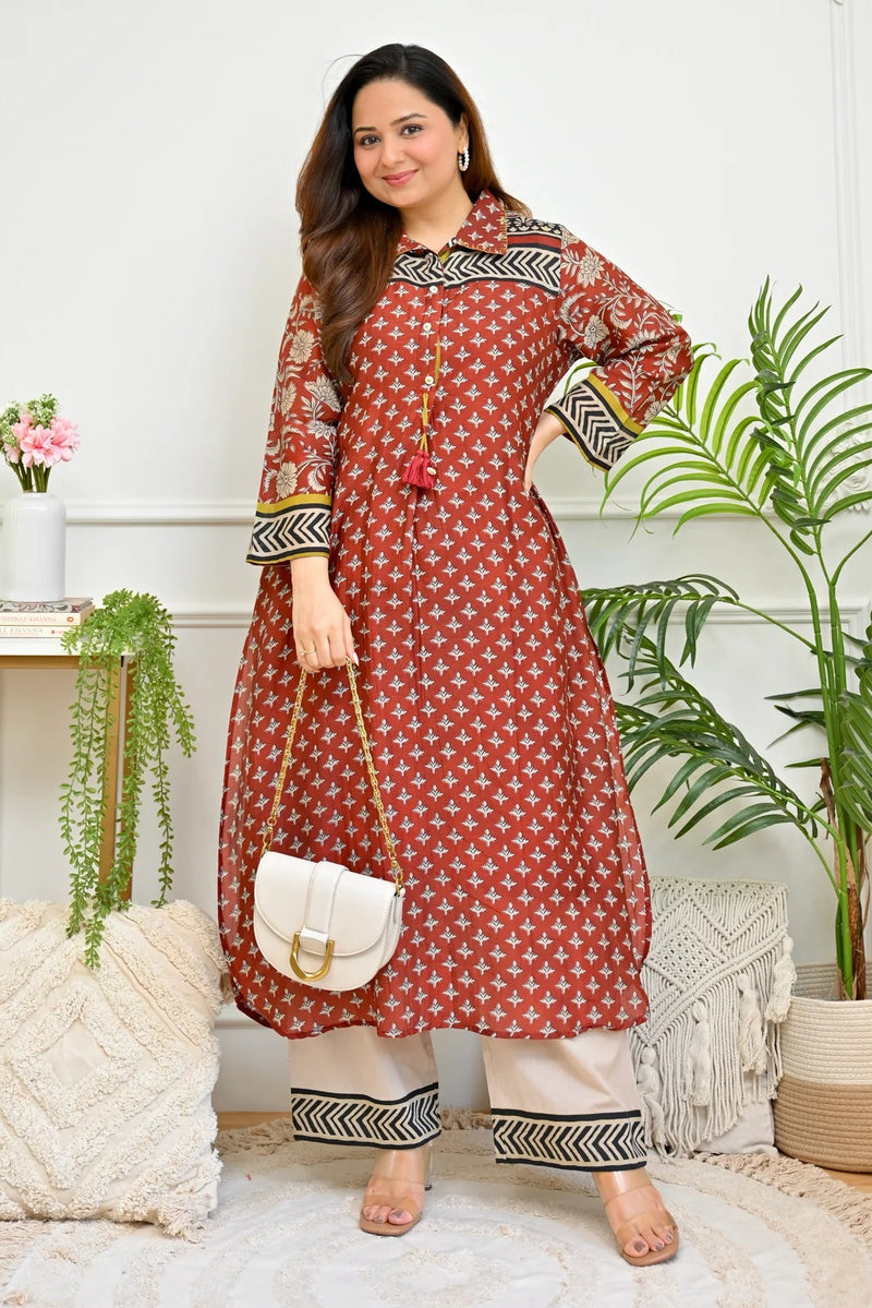 Kashvi Heritage Chanderi Kurta Set