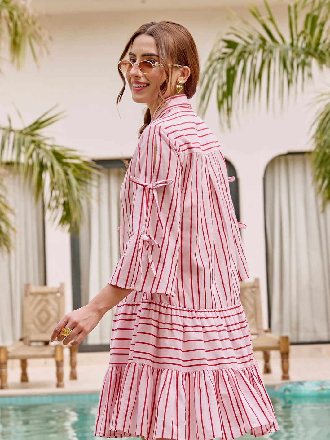 two-tier cotton dress