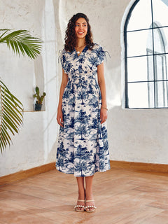 drawstring waist dress