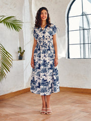 drawstring waist dress