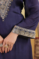 Chinon Embroidered Kurta Pant Set