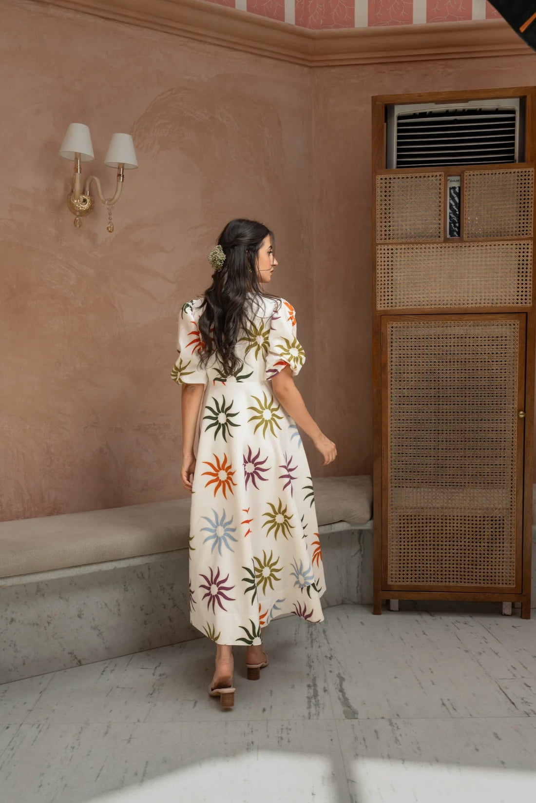 Vibrant floral dress