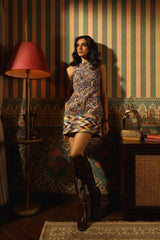 Psychedelic Print Boho Slip Dress