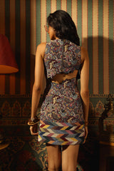 Psychedelic Print Boho Slip Dress