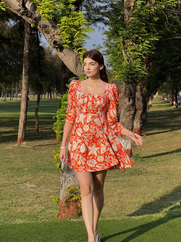 Coral Summer Dress
