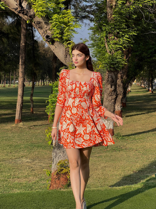 Coral Summer Dress