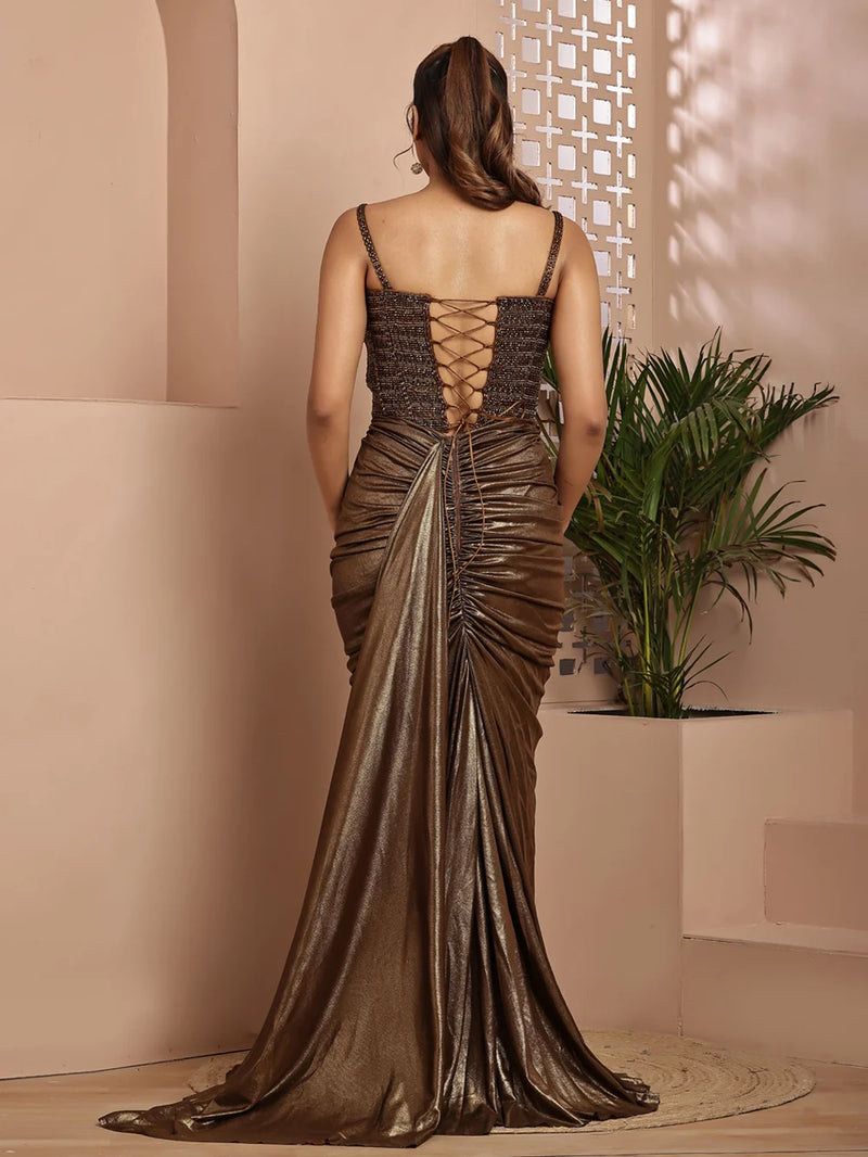 Indo-Western Looks Saree, Lehenga Only Corset Blouse