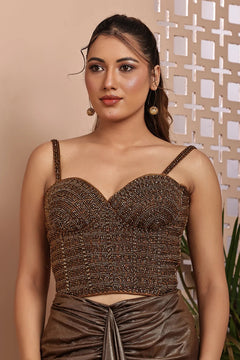 Indo-Western Looks Saree, Lehenga Only Corset Blouse