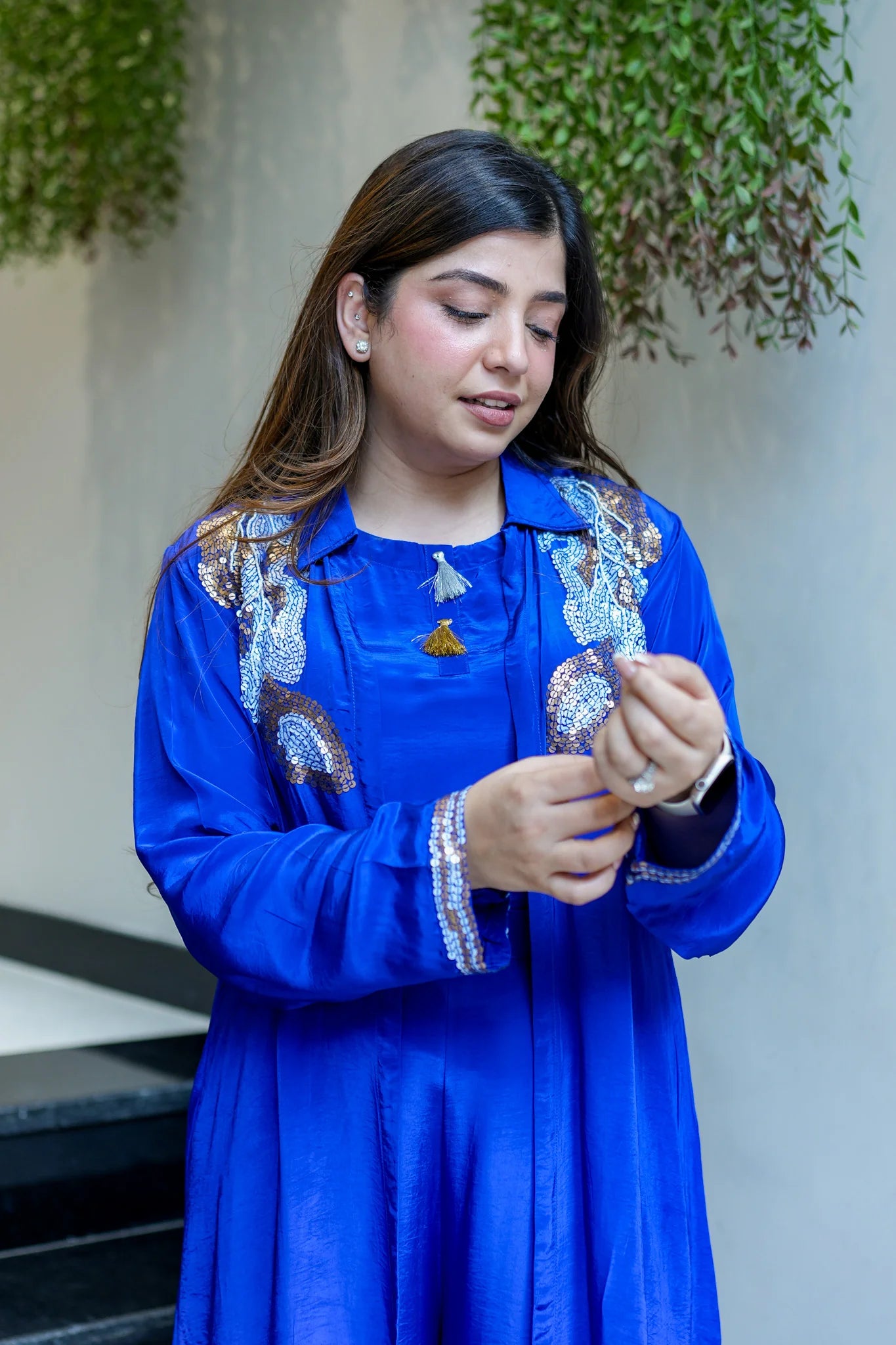 Crepe Elegant Three-Piece Set