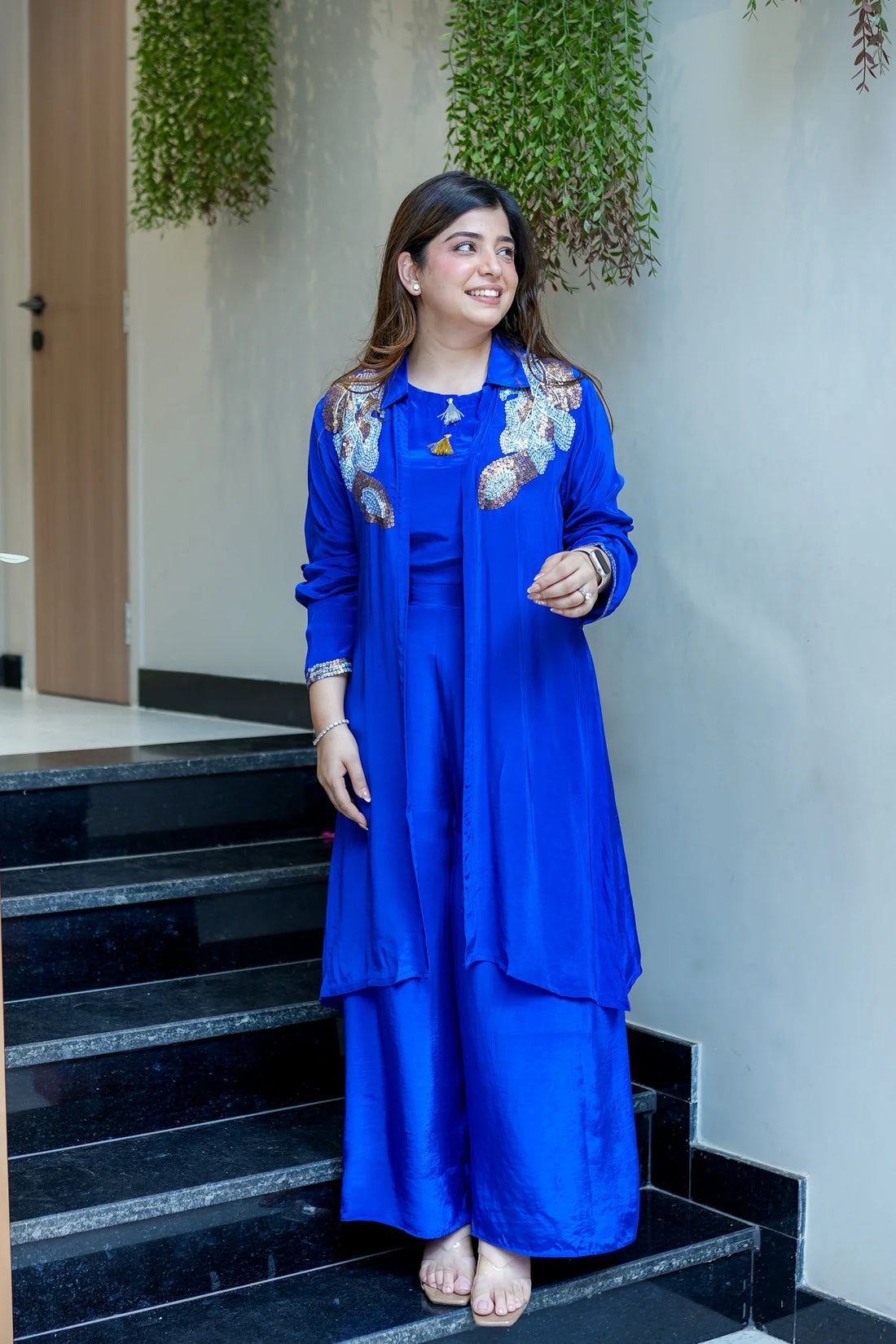 Crepe Elegant Three-Piece Set