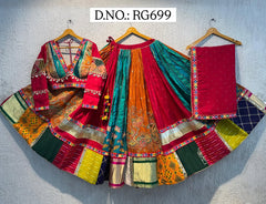 Rangrez Patchwork Navratri Lehenga