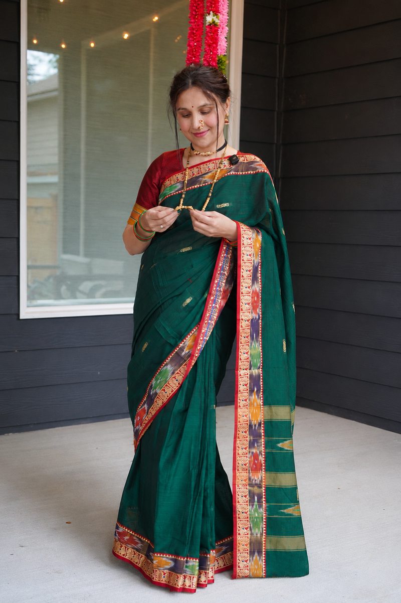 Rajsa Shahi Morpankh Cotton Saree