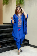 Behma Blue Kaftan Set