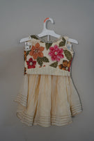 Girls Floral Multi Color Lehenga Set