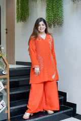 Khubani Embroidered Crepe Co-Ord Set