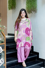 Razia Embroidered Crepe Co-Ord Set
