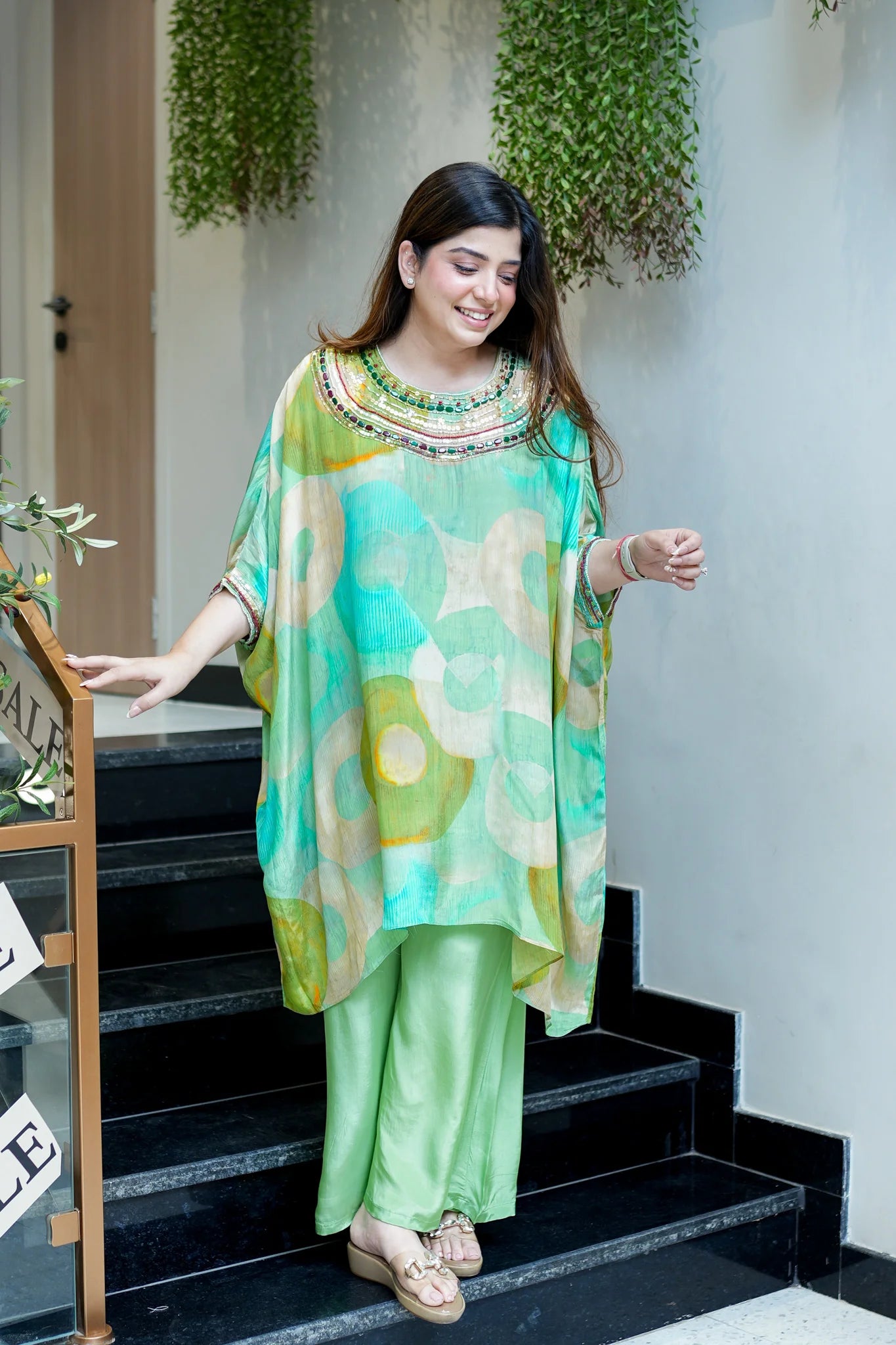 Razia Embroidered Crepe Co-Ord Set