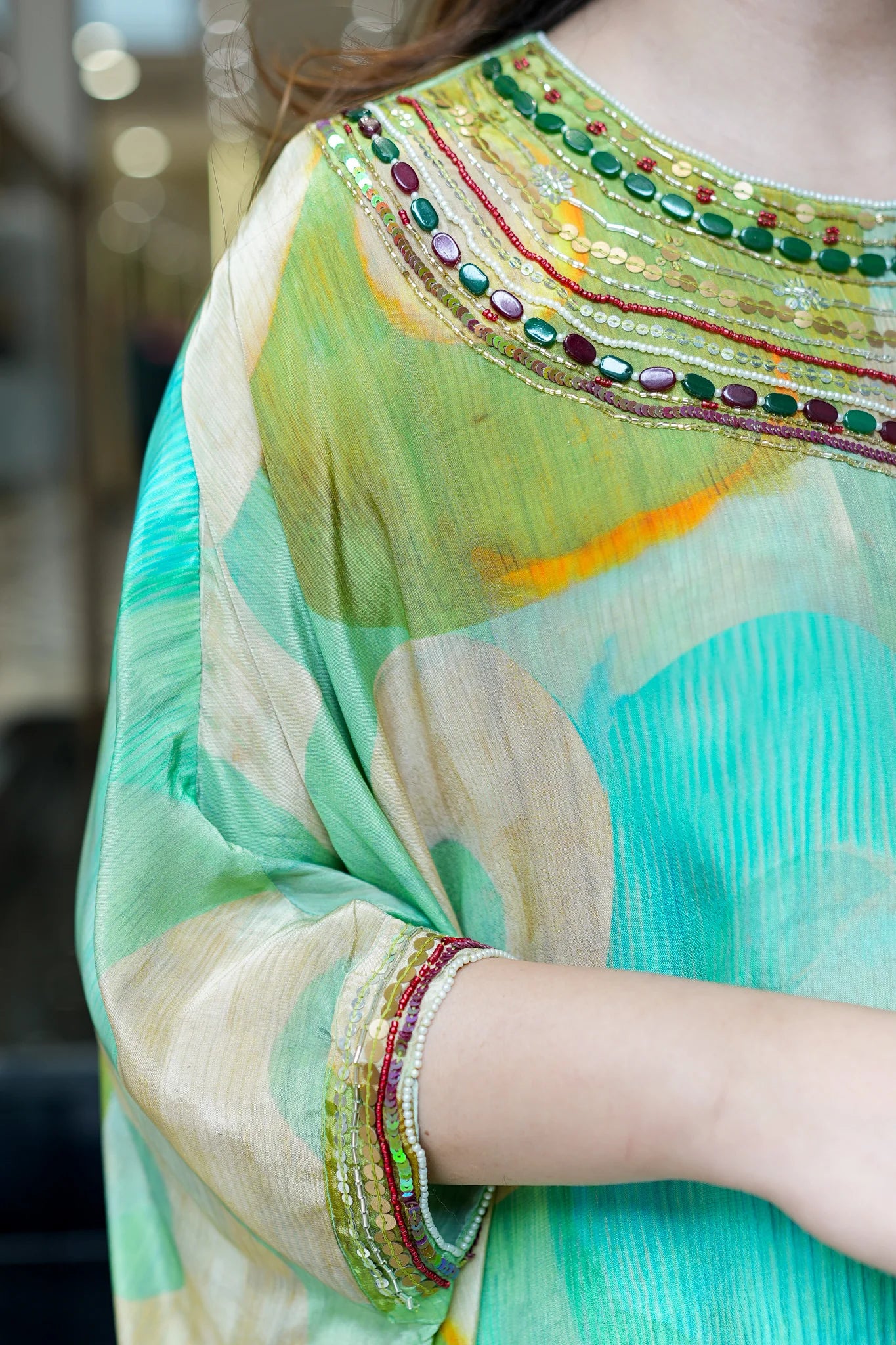 Razia Embroidered Crepe Co-Ord Set