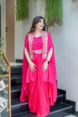 Jaya Embroidered Three Piece Set
