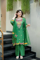 Tivra Embroidered Suit Set