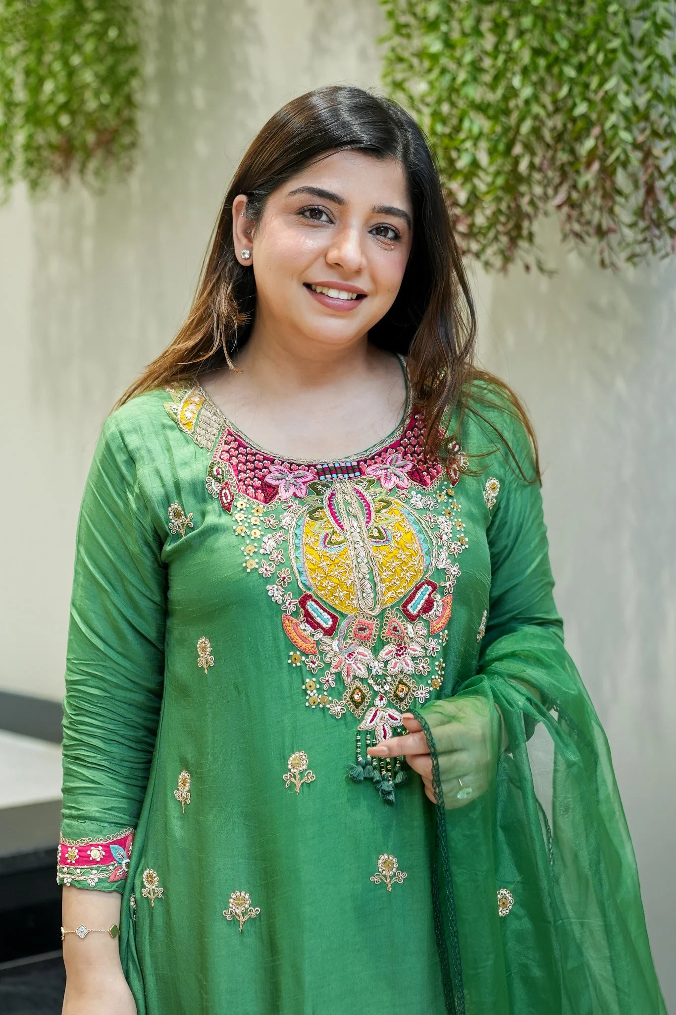 Tivra Embroidered Suit Set