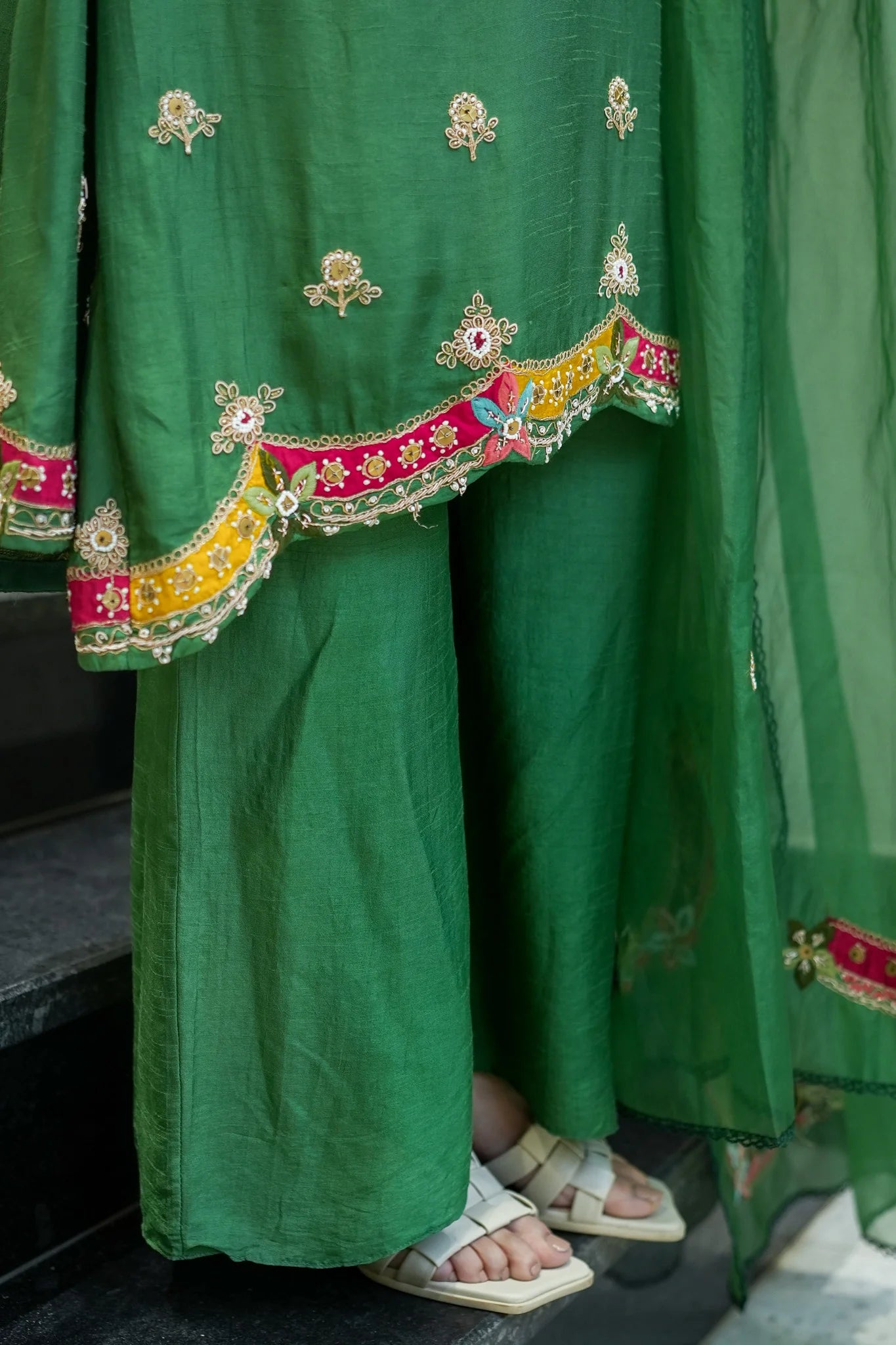 Tivra Embroidered Suit Set